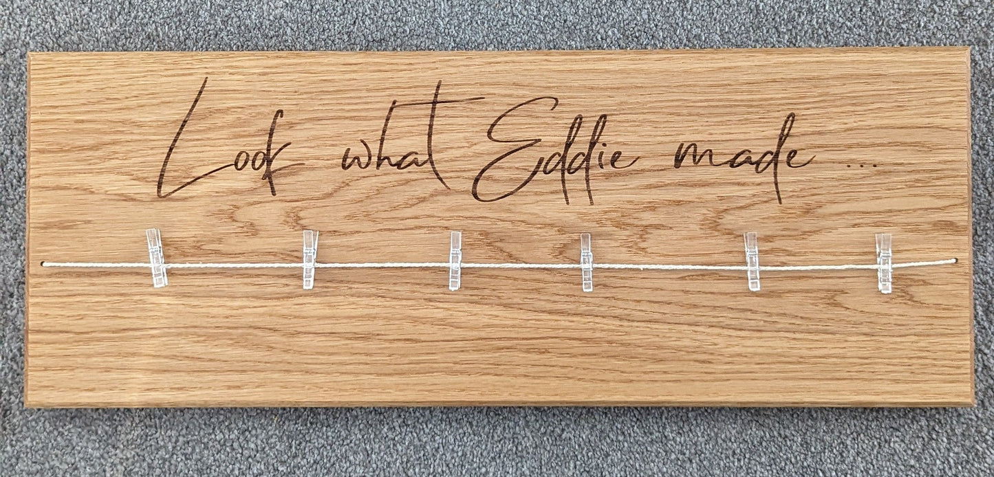 Personalised "Look what I made" Wall art sign - Small