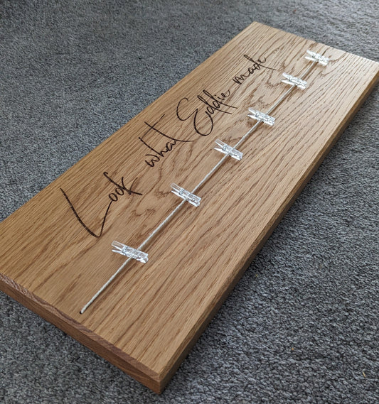 Personalised "Look what I made" Wall art sign - Small